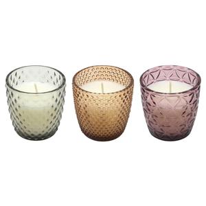 Geurkaars in glas Ø7,4x7,5cm