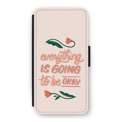 Optimistic flower girl: iPhone 12 Pro Flip Hoesje