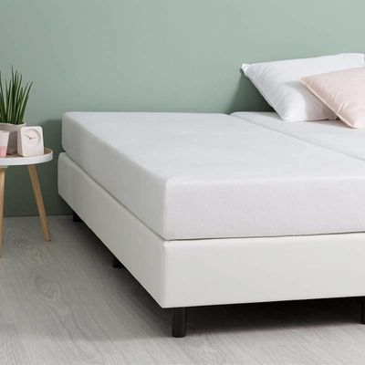 2-Persoons Molton Hoeslaken Stretch - 200x200 cm - Fresh and Co Matrasbeschermer - Wit 200x200 cm - - Inclusief Topper - Dekbed-Discounter.nl