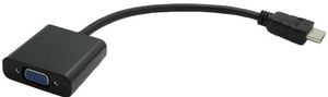 Value NX080400101 0,15 m HDMI VGA (D-Sub) Zwart