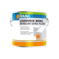 Ivana menie - roestwerende grondverf - loodvrij - oranje - 2,5 l - hout/ijzer/staal