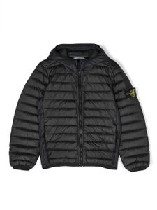 Stone Island Junior veste matelassée à capuche - Noir