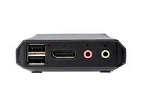 ATEN 2-Port USB-C-DisplayPort-Kabel KVM Switch KVM-console 4096 x 2160 Pixel - thumbnail