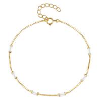 Elenza Goudkleurige Armband met Heldere Stenen in 925 Sterling Zilver
