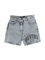 Dolce & Gabbana DGVIB3 short en jean à logo imprimé - Bleu