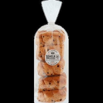 Jumbo Melk Brioches met Chocoladestukjes 10 Stuks