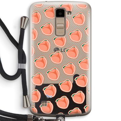 Just peachy: LG K10 (2016) Transparant Hoesje met koord