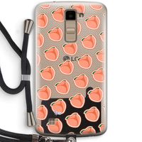 Just peachy: LG K10 (2016) Transparant Hoesje met koord