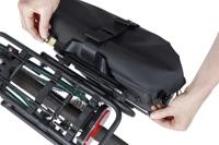 Basil mik side lockpin, zwart, voor bagagedrager