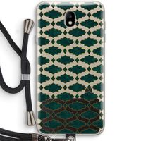 Moroccan tiles: Samsung Galaxy J7 (2017) Transparant Hoesje met koord