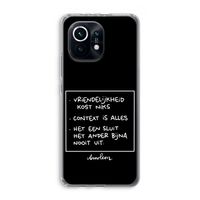 Mijn Motto's: Xiaomi Mi 11 Transparant Hoesje