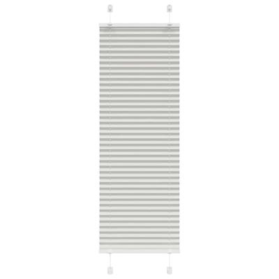Pliss rolgordijn 40x100 cm stofbreedte 39,4 cm lichtgrijs