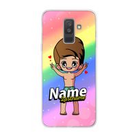 Chibi Maker man: Samsung Galaxy A6 Plus (2018) Transparant Hoesje