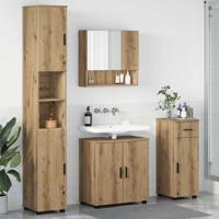 Badkamermeubelset 4 pcs artisanaal eikenkleurig 61 x 35 x 64 cm