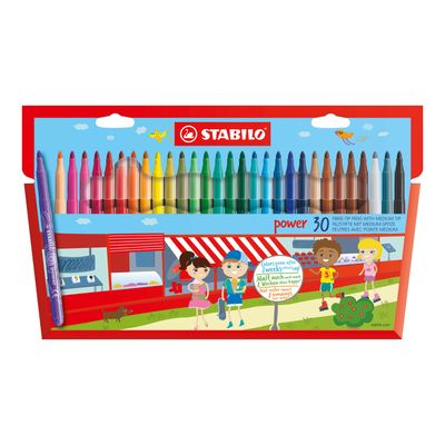 Stabilo power - viltstift - set met 30 stuks