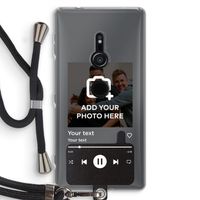 Music Player: Sony Xperia XZ2 Transparant Hoesje met koord