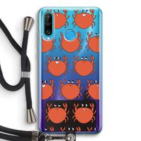Krab: Huawei P30 Lite Transparant Hoesje met koord