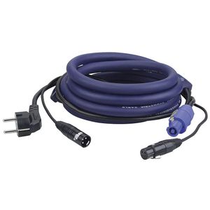 DAP Schuko en XLR male naar Powercon en XLR female kabel 15m