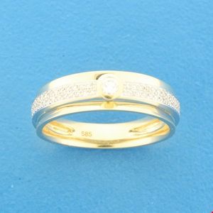 TFT Ring Diamant 0.22ct H SI Bicolor Goud