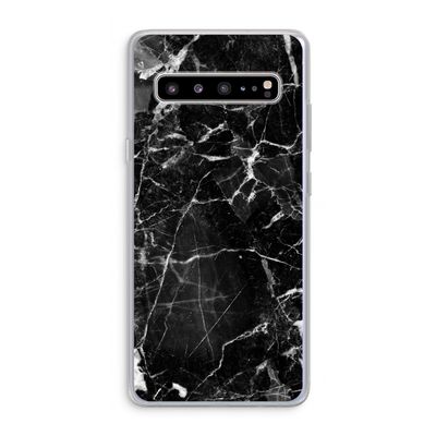 Zwart Marmer 2: Samsung Galaxy S10 5G Transparant Hoesje