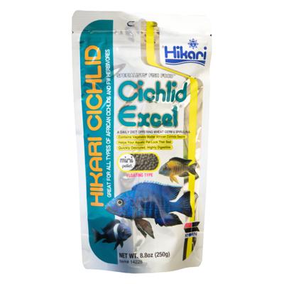 Hikari Cichlid Excel Mini 250g - Kleurversterkend & Voedzaam Visvoer voor Herbivore Cichliden