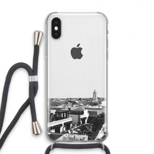 Marrakech Skyline : iPhone XS Transparant Hoesje met koord