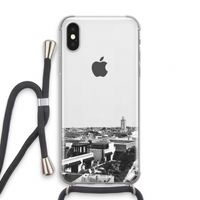 Marrakech Skyline : iPhone XS Transparant Hoesje met koord