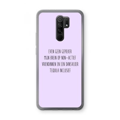 Tequila: Xiaomi Redmi 9 Transparant Hoesje