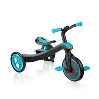 Globber Explorer Trike 4in1 Kinderen Kickbikestep Blauwgroen - thumbnail