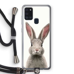 Daisy: Samsung Galaxy A21s Transparant Hoesje met koord