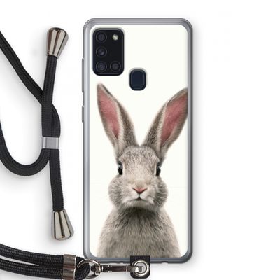 Daisy: Samsung Galaxy A21s Transparant Hoesje met koord