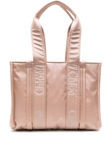 Chloé sac cabas Woody médium - Rose