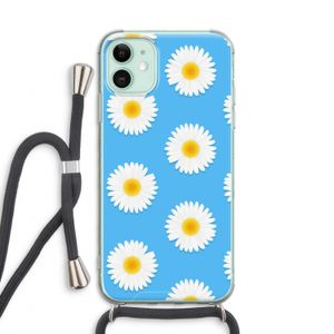 Margrietjes: iPhone 11 Transparant Hoesje met koord