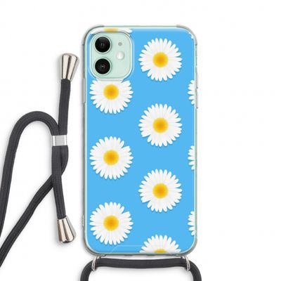 Margrietjes: iPhone 11 Transparant Hoesje met koord
