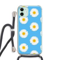 Margrietjes: iPhone 11 Transparant Hoesje met koord