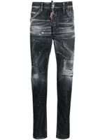 DSQUARED2 jean slim 1964 à effet usé - Noir