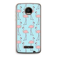 Anything Flamingoes: Motorola Moto Z Force Transparant Hoesje