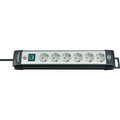 Brennenstuhl Premium-Line Extension Socket 6 ways stekkerdoos