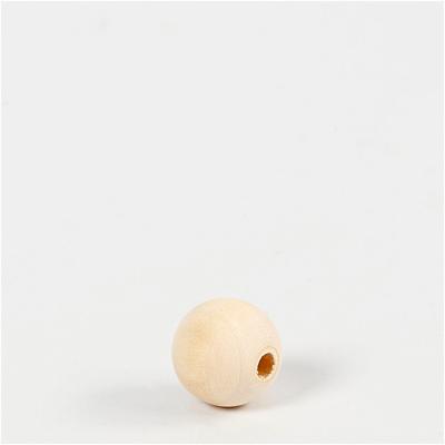 Creativ Company Houten kraal, d 15 mm, gatgrootte 3 mm, 20 stuk/ 1 doos