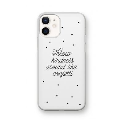 Confetti: iPhone 12 mini Transparant Hoesje
