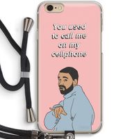 Hotline bling: iPhone 6 / 6S Transparant Hoesje met koord