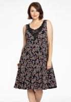 Yoek Jurk met kant RUBY | Zwart | Maat 42/44