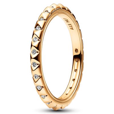 Pandora Me 162800C01 Ring Pyramids zilver-zirconia goudkleurig-wit