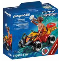 Playset Playmobil City Action Rescue Quad 18 Onderdelen 71040