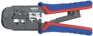 Knipex Krimptang voor Western-stekkers gebruineerd met meer-componentengrepen 190 mm - 975110