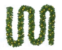 Kerstslinger Alaskan Pine Garland 540 x 20 met Warm Led verlichting kerstboom - Holiday tree