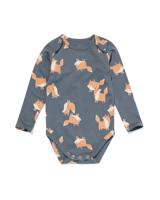 HEMA Romper Biologisch Katoen Met Stretch Vossen Antraciet (antraciet)