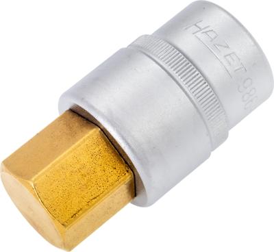 HAZET Dopsleutelbit 986-22 · 1/2 inch (12,5 mm) vierkant hol · Binnen-zeskant-profiel · SW 22 mm