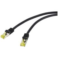 Renkforce RF-4995162 RJ45 Netwerkkabel, patchkabel CAT 6a (losse kabel CAT 7) S/FTP 3.00 m Zwart TPE-mantel, Flexibel, Vlambestendig 1 stuk(s) - thumbnail