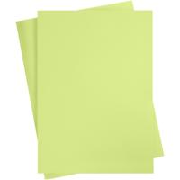 Creativ Company Gekleurd karton, a2, vel 420x594 mm, 180 gr, lichtgroen, 10 vel/ 1 doos